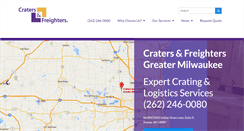 Desktop Screenshot of cratersandfreightersmilwaukee.com