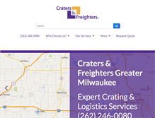 Tablet Screenshot of cratersandfreightersmilwaukee.com